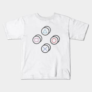 Gamer Controller Buttons Kids T-Shirt